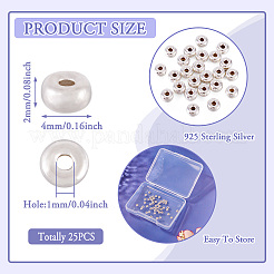 925 Sterling Silver Spacer Beads&nbsp;STER-TA0001-40A