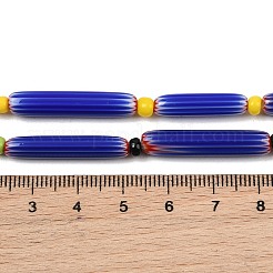 Handmade Lampwork Chevron Beads&nbsp;LAMP-Z019-01-18