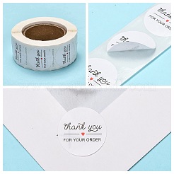 1 Inch Thank You Adhesive Label Stickers&nbsp;X-DIY-J002-C03
