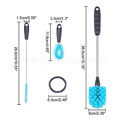 Nylon Bottle Cleaning Brush Set&nbsp;AJEW-WH0162-33