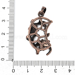 Flower Brass Pendant Cabochon Settings&nbsp;KK-S521-05RC