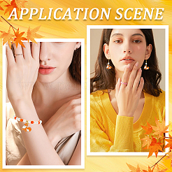 30Pcs Thanksgiving Day Alloy Enamel Pendants&nbsp;ENAM-SC0005-82