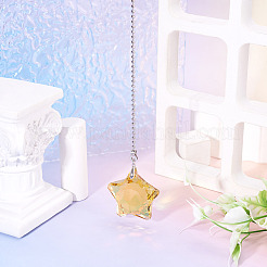 Star Glass Charms Ceiling Fan Pull Chain Extenders&nbsp;HJEW-TAC0162