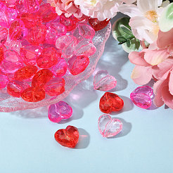 80Pcs 4 Colors Transparent Acrylic Beads&nbsp;TACR-CA0001-33