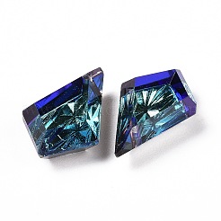 Embossed Glass Rhinestone Pendants&nbsp;GLAA-J101-01B-001BB
