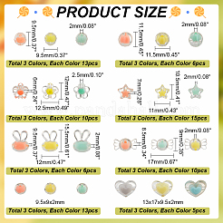 234Pcs Transparent Acrylic Beads&nbsp;TACR-PH0001-68