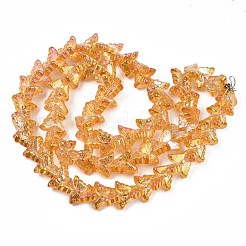 Electroplate Glass Beads Strand&nbsp;EGLA-S188-25