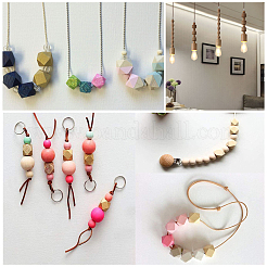 Faceted Nugget Natural Wooden Beads&nbsp;WOOD-PH0009-24
