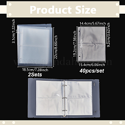 PP Plastic with Iron Loose-leaf File Folders&nbsp;AJEW-WH0481-737