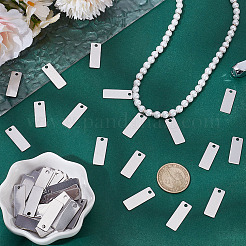 60Pcs 201 Stainless Steel Pendants&nbsp;STAS-ME0001-96