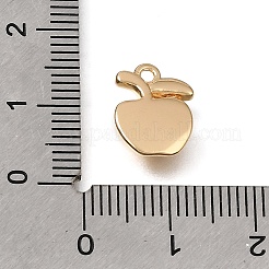 Brass Micro Pave Clear Cubic Zirconia Charms&nbsp;KK-N290-22G
