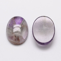 Oval Natural Amethyst Cabochons&nbsp;X-G-K020-18x13mm-03