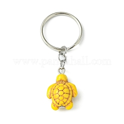 Dyed Synthetic Turquoise Sea Turtle Pendant Keychain&nbsp;KEYC-JKC00641