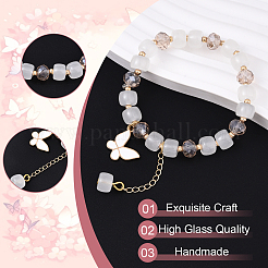 Alloy Enamel Butterfly Charm Bracelets&nbsp;BJEW-YW00009