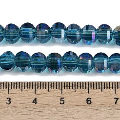 Electroplate Transparent Glass Beads Strands&nbsp;EGLA-B011-08A-HR01