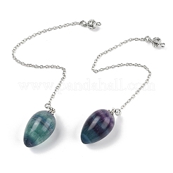 Natural & Synthetic Gemstone Dowsing Pendulums&nbsp;G-B139-04P