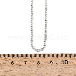Non-Tarnish 304 Stainless Steel Cable Chain for Necklace&nbsp;STAS-E052-61P-55cm