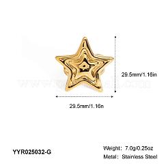 304 Stainless Steel Cuff Rings for Women&nbsp;GA5242-1