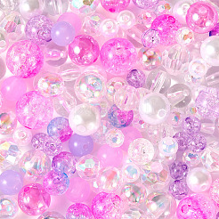 Transparent & Opaque Acrylic Bead&nbsp;OACR-TAC0002-08F