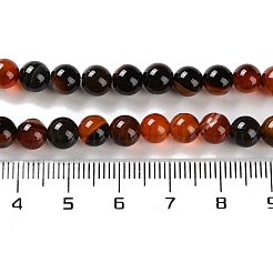 Natural Striped Agate/Banded Agate Beads Strands&nbsp;G-Z060-A01-A13