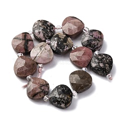 Natural Rhodonite Beads Strands&nbsp;G-P570-E03-02