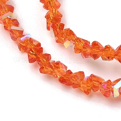 Electroplate Transparent Glass Beads Strands&nbsp;EGLA-P061-04C-AB05