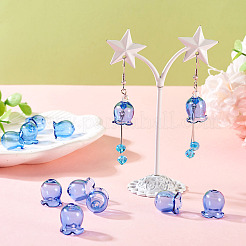 10Pcs Glass Bead Caps for Wind Chimes Making&nbsp;GLAA-BY0001-05H
