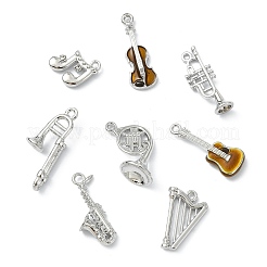 16Pcs 8 Styles Alloy Musical Instruments Pendants&nbsp;FIND-CJ0005-56P