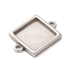 304 Stainless Steel Connector Cabochons Settings&nbsp;STAS-H240-69P