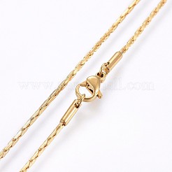 304 Stainless Steel Boston Link Chain Necklaces&nbsp;NJEW-O102-26G