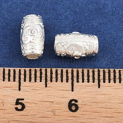 Brass Micro Pave Clear Cubic Zirconia Beads&nbsp;KK-Z162-19S
