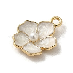 Flower Alloy Enamel Pendants&nbsp;ENAM-A007-01KCG-01