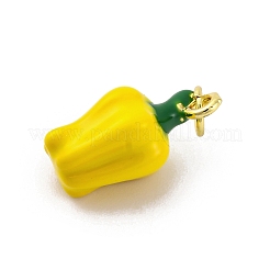 Brass Enamel Pendants&nbsp;KK-U066-03G