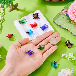 10Pcs 5 Colors Transparent Lampwork Beads&nbsp;LAMP-TA0002-27
