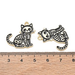 Skull Alloy Enamel Pendants&nbsp;AL-CBAD3B4-04G-04