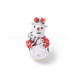 Christmas Theme Alloy Enamel European Beads&nbsp;MPDL-Q213-12AS