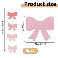 8Pcs Bowknot Decoration Paper Flag Banners&nbsp;AJEW-DC0003-25