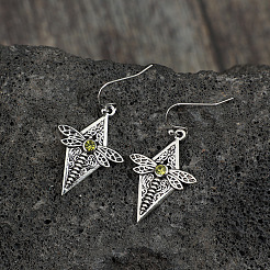 Alloy & Rhinestone Dangle Earrings&nbsp;FS-WG9C296-01