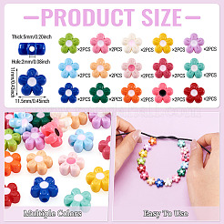 30Pcs 15 Colors Baking Paint Opaque Acrylic Beads&nbsp;MACR-TA0003-04