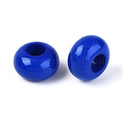 Opaque Acrylic European Large Hole Beads&nbsp;SACR-N019-03B