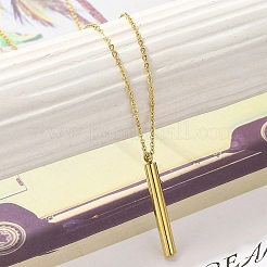 Ion Plating(IP) 304 Stainless Steel Pendant Necklace&nbsp;NJEW-K255-16G