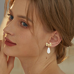 60Pcs Bowknot Alloy Stud Earring Findings&nbsp;FIND-BBC0004-63B