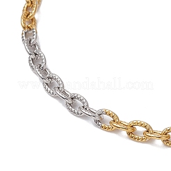 2Pcs 304 Stainless Steel Cable Chain Bracelets for Women&nbsp;BJEW-JB11725