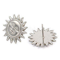Non-Tarnish 304 Stainless Steel Ear Stud Earrings&nbsp;EJEW-P291-07P