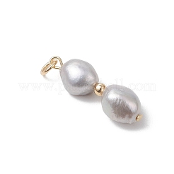 Natural Pearl Pendants&nbsp;PALLOY-JF04903