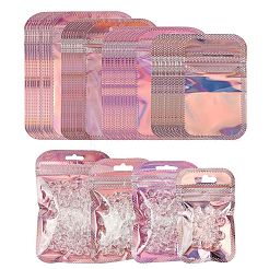 40Pcs 4 Styles Plastic Laser Packaging Yin-yang Resealable Bags&nbsp;OPP-FS0001-01