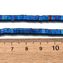 2-Hole Electroplated Synthetic Non-magnetic Hematite Beads Strands&nbsp;G-L613-A01-01G