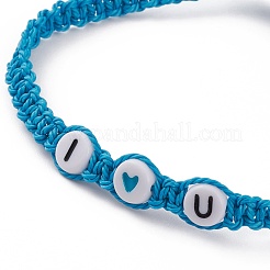Adjustable Waxed Polyester Cord Braided Bead Bracelets&nbsp;BJEW-JB05846-03