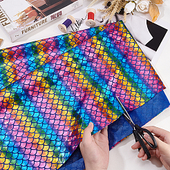Glitter Polyester Fabric&nbsp;DIY-WH0304-648B