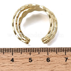 Brass Cuff Open Rings&nbsp;RJEW-F215-04G